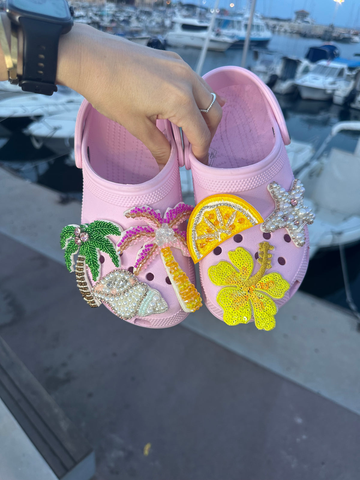 Patchs faits main pour Crocs 🌴🍋‍🟩