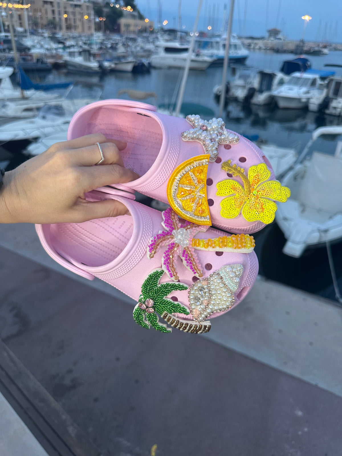 Patchs faits main pour Crocs 🌴🍋‍🟩