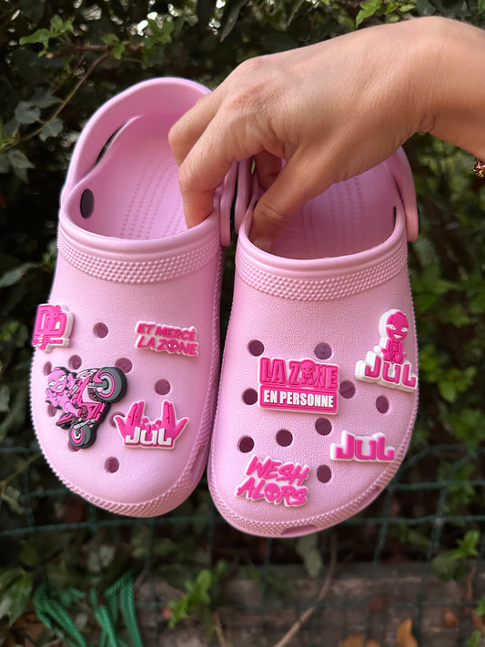 Lot de 8charms pour clogs JUL