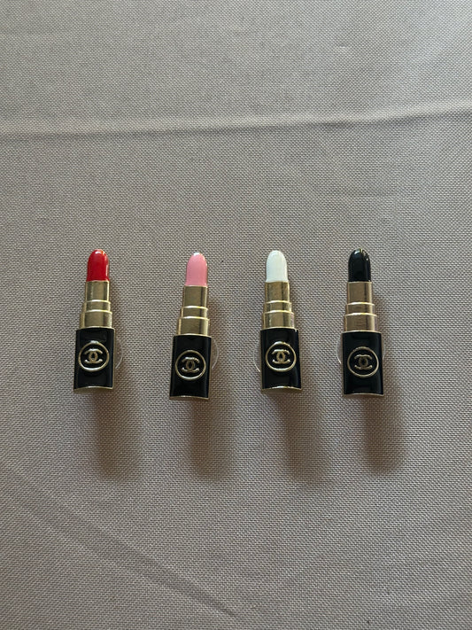 Jibbitz métal rouge a levre