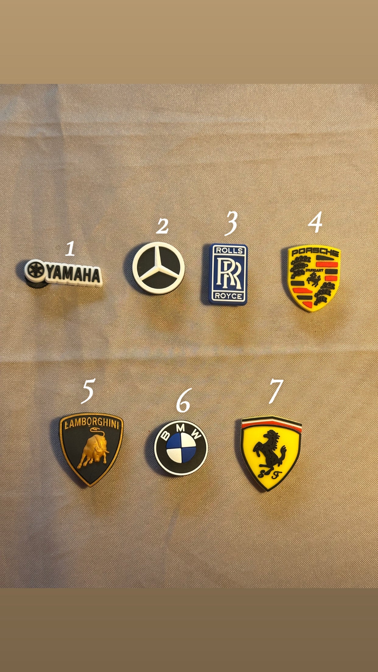 Jibbitz voiture luxe